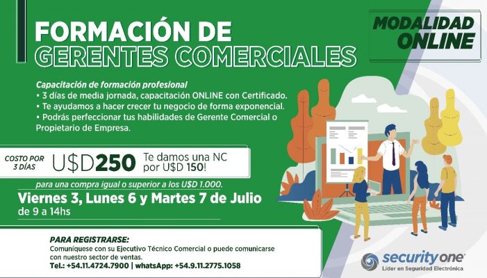 Cursos y talleres, Formación de Gerentes comeciales